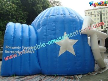 Sports Customized Inflatable Party Tent , Inflatable Helmet Football Tunnel