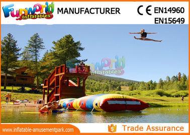 0.9mm PVC Tarpaulin Colorful Inflatable Water Toys ,  Inflatable Water Blob For Jumping