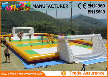 Customized PVC tarpaulin Inflatable Soccer Court for Backyard / Street