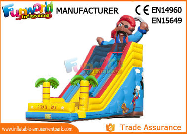 Excting Inflatable Dry Slide , Combo Game Inflatable Pirate Slide