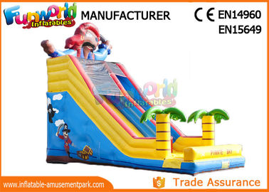 Excting Inflatable Dry Slide , Combo Game Inflatable Pirate Slide