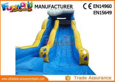 Giant Commercial Inflatable Water Slide / Inflatable Wipe Out Slide