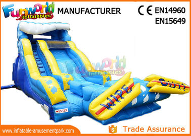 Giant Commercial Inflatable Water Slide / Inflatable Wipe Out Slide