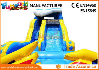 Giant Commercial Inflatable Water Slide / Inflatable Wipe Out Slide