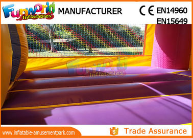 Kids Inflatable Bouncer Slide , 0.55mm PVC Tarpaulin Combo Castle