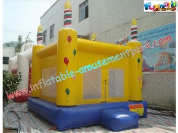 Waterproof Commercial Bouncy Castles 3x3M With Slide