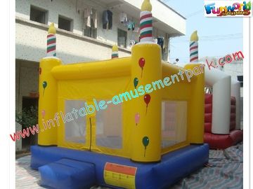 Waterproof Commercial Bouncy Castles 3x3M With Slide