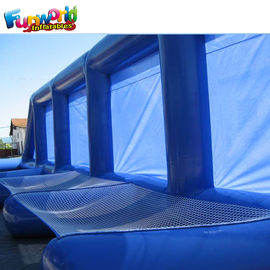 Blue And White Inflatable Rugby Games For Kid / Inflatable Rugby Posts