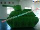 0.6mm / 0.9mm PVC Tarpaulin Tank Shape Inflatable Paintball Bunkers