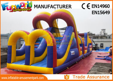 Commercial PVC Tarpaulin Inflatables Obstacle Course / Inflatable Sport Games