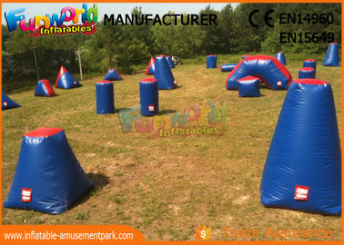 multi - color 0.6mm PVC Tarpaulin Inflatable Barriers For Paintball Sports