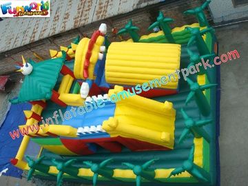 Colorful Outdoor Giant Inflatable Theme Park Games / Toys Waterproof