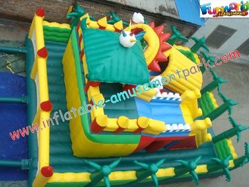 Colorful Outdoor Giant Inflatable Theme Park Games / Toys Waterproof