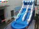 Outdoor Inflatable Water Slides With Slide Pool , Inflatable Sport Games