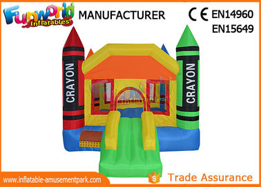 0.55mm PVC Tarpaulin Inflatable Combo With Slides For Kids SGS TUV