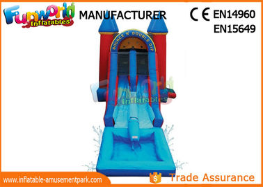 Customized Inflatable Bouncy Castle With Water Slide TUV ROHS EN71