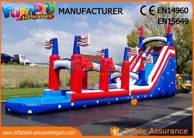 Durable Commercial Inflatable Slide / Air Wet Jumping Giant Blow Up Bouncy Water Slide