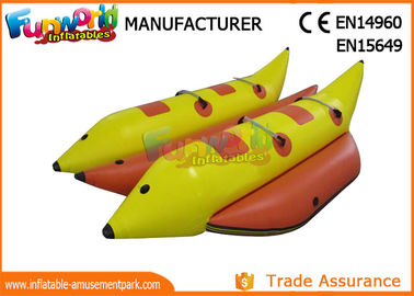 0.9mm PVC Tarpaulin Inflatable Banana Boat / Inflatable Water Toys