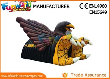 Big Inflatable Party Tent , Durable Pvc Coated Nylon Football Inflatable Eagle Tunnel For Adult