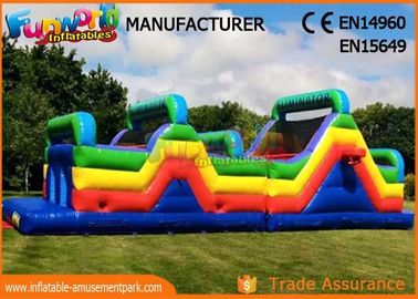 Sports Challenge Outdoor Inflatable Obstacle Course For Adults CE UL SGS