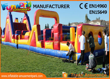 Sports Challenge Outdoor Inflatable Obstacle Course For Adults CE UL SGS