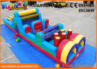 Sports Challenge Outdoor Inflatable Obstacle Course For Adults CE UL SGS