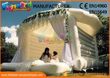 Pink or White Commercial Inflatable Bouncy Castle / Inflatable Jumping Bouncer