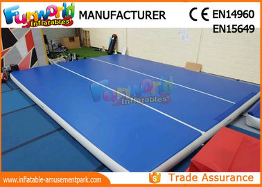 Square 10m Inflatable Air Tumble Track / Air Floor Gymnastics Mat