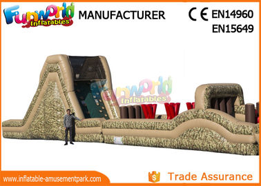 Indoor Or Outdoor Mega Inflatable Assault Course With Digital Painting