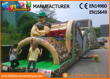 Indoor Or Outdoor Mega Inflatable Assault Course With Digital Painting