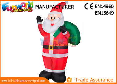 Outdoor Advertising Inflatables Santa Christmas Decoration Size Customized