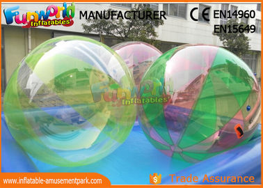 Customized Safe Kindergarten Inflatable Zorb Ball , Inflatable Water Ball Pool