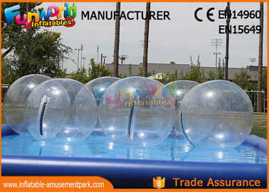 Customized Safe Kindergarten Inflatable Zorb Ball , Inflatable Water Ball Pool