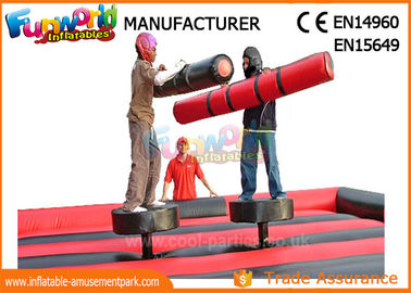 PVC Tarpaulin Inflatable Sports Games / Gladiator Duels Blow Up Jousting Arena