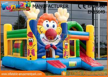 Customized Commercial Inflatable Bouncer Slide Cartoon Printing For Outdoor Playground