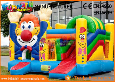 Customized Commercial Inflatable Bouncer Slide Cartoon Printing For Outdoor Playground