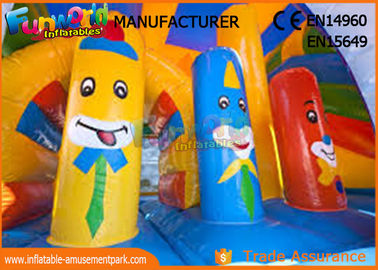 Customized Commercial Inflatable Bouncer Slide Cartoon Printing For Outdoor Playground