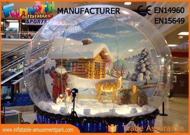 Custom Christmas Inflatable Human Snow Globe For Christmas Decoration 