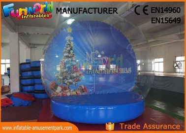 Indoor 2.5m ~ 5m Christmas Santa Snow Globe Inflatable With 1 Year Warranty