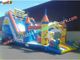 Cute Spongebob Commercial Inflatable Slide , Inflatable Bouncer Castle Slide For Children