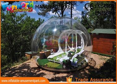 Transparent Igloo Dome Tent / 0.6mm PVC Tarpaulin Inflatable Bubble Tent