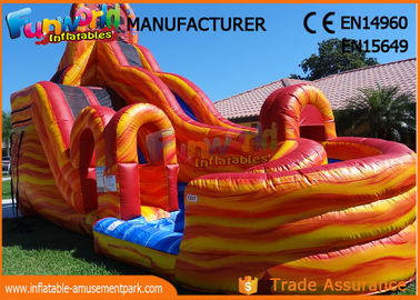 Waterproof Giant Outdoor Inflatable Hurricane Water Slide With Digital Printing