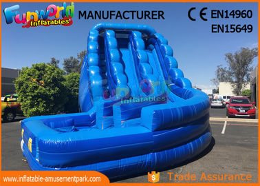 Waterproof Giant Outdoor Inflatable Hurricane Water Slide With Digital Printing