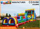 Vertical Rush Inflatables Obstacle Course , 0.55mm PVC Tarpaulin Commercial Blow Up Slide‎