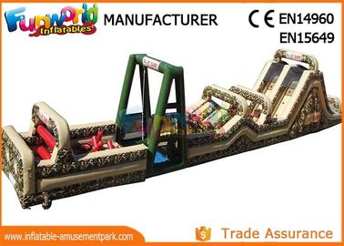 Fireproof Giant Inflatables Obstacle Course Tunnel For Amusement Park