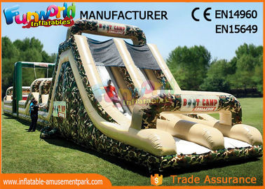 Fireproof Giant Inflatables Obstacle Course Tunnel For Amusement Park