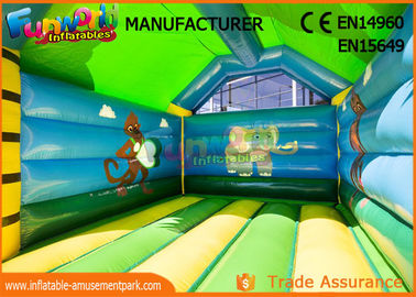 Customized Size Gorilla Inflatable Jump Bouncy Castles With 1 Year Warranty