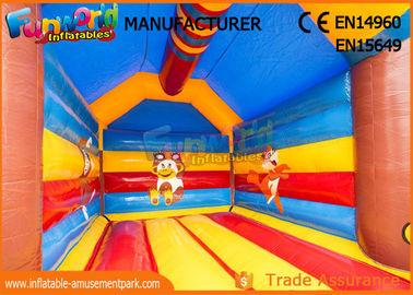 PVC Tarpualin Inflatable Bouncy House / Blow Up Jumping Castle For Party