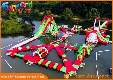 0.9mm Vinyl Custom Inflatable Water Parks For Outside Entertainment