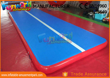 0.9mm PVC Tarpaulin Jumping Inflatable Gym Airtrick Mat / Blow Up Tumbling Mat